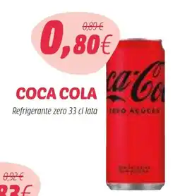Coviran COCA COLA Refrigerante zero lata promoção
