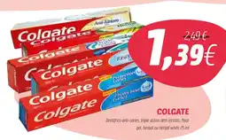 Coviran COLGATE Dentifrico anti-caries, triple action anti-tártaro, flúor gel, herbal ou herbal white promoção