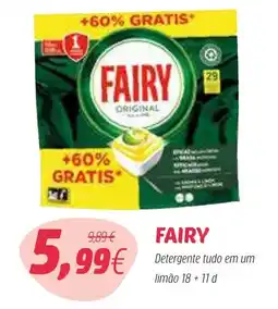 Coviran FAIRY Detergente tudo em um limão promoção