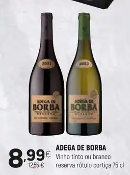 Coviran ADEGA DE BORBA Vinho tinto ou branco reserva rótulo cortiça promoção