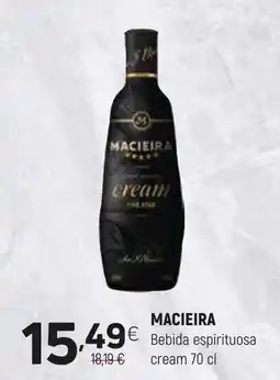 Coviran MACIEIRA Bebida espirituosa cream promoção