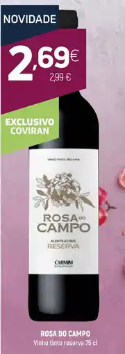 Coviran ROSA DO CAMPO Vinho tinto reserva promoção