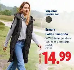 Lidl Esmara Colete Comprido promoção
