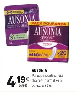 Coviran AUSONIA Pensos incontinencia discreet promoção