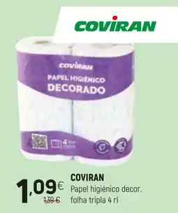 Coviran COVİRAN Papel higiénico decor. folha tripla 4 rl promoção