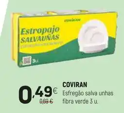 Coviran COVIRAN Esfregão salva unhas fibra verde 3 u. promoção