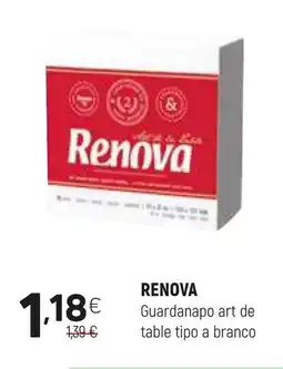 Coviran RENOVA Guardanapo art de table tipo a branco promoção