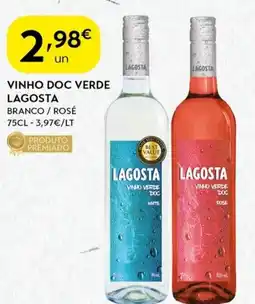 Spar Vinho doc verde lagosta promoção