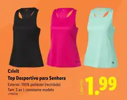 Lidl Crivit Top Desportivo para Senhora promoção