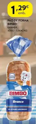 Spar Pão de forma bimbo promoção