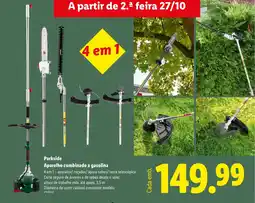 Lidl Parkside Aparelho combinado a gasolina promoção