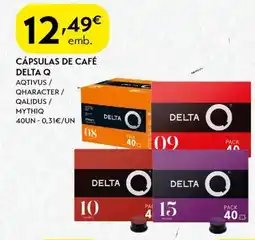 Spar Cápsulas de café delta q promoção