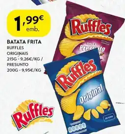 Spar Batata frita ruffles originais promoção