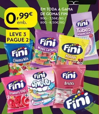 Spar Em toda a gama de gomas fini promoção