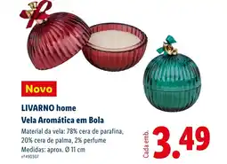 Lidl LIVARNO home Vela Aromática em Bola promoção