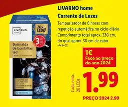 Lidl LIVARNO home Corrente de Luzes promoção