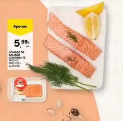 Continente Lombos de salmão continente frescos promoção