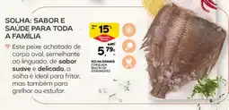 Continente Solha grande congelada (balcão de atendimento) promoção