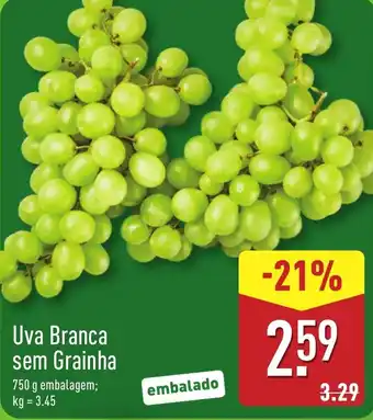 ALDI Uva Branca sem Grainha promoção