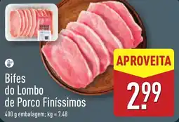 ALDI Bifes do Lombo de Porco Finíssimos promoção