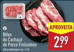 ALDI Bifes do Cachaco de Porco Finíssimos promoção