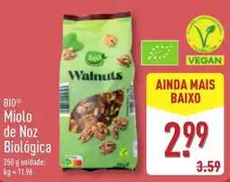ALDI BIO Miolo de Noz Biológica promoção
