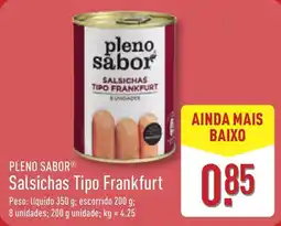 ALDI PLENO SABOR Salsichas Tipo Frankfurt promoção