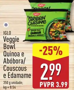 ALDI IGLO Veggie Bowl Quinoa e Abóbora/ Couscous e Edamame promoção