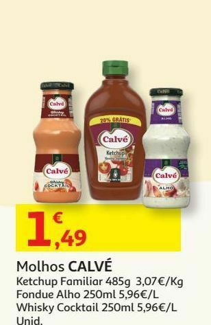 Ketchup calvé:familiar 485g