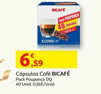 Auchan Cápsulas café bicafé:pack poupança dq 40 un promoção