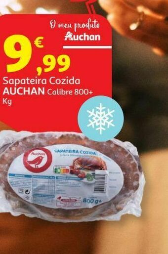 Sapateira cozida auchan:calibre 800 + kg