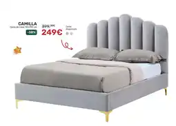 Homy Casa CAMILLA Cama de casal 140x190 cm promoção