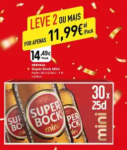 Intermarché Cerveja super bock mini promoção