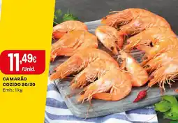 Intermarché Camarão cozido 20/30 promoção