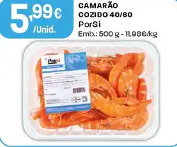Intermarché Camarão cozido 40/60 porsi promoção