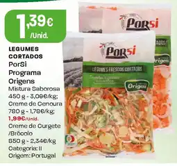 Intermarché Legumes cortados PorSi Programa Origens promoção