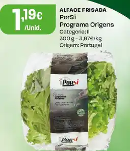 Intermarché Alface frisada PorSi Programa Origens promoção