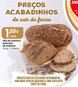 Intermarché Pão de centeio mistura de cereais promoção