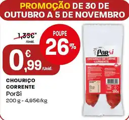 Intermarché Chourico corrente PorSi promoção