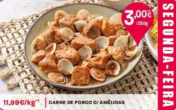 Intermarché Carne de porco c/ ameijoas promoção