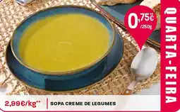 Intermarché Sopa creme de legumes promoção