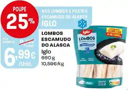 Intermarché Lombos escamudo do alasca Iglo promoção