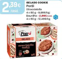 Intermarché Gelado cookie porsi Stracciatella promoção