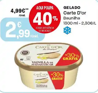 Intermarché GELADO Carte D'or Baunilha promoção