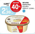 Intermarché GELADO Carte D'or Baunilha promoção