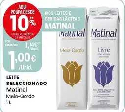 Intermarché Leite sobre referência Matinal promoção