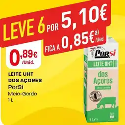Intermarché Leite uht dos açores porsi promoção