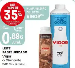 Intermarché Leite pasteurizado Vigor promoção