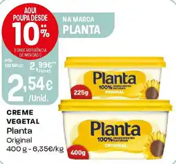 Intermarché Creme vegetal Planta promoção
