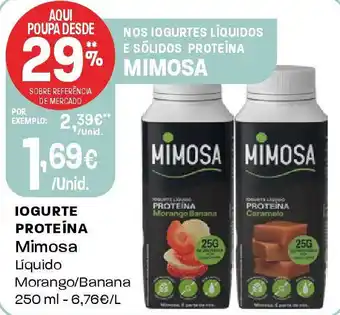 Intermarché Iogurte proteína Mimosa promoção